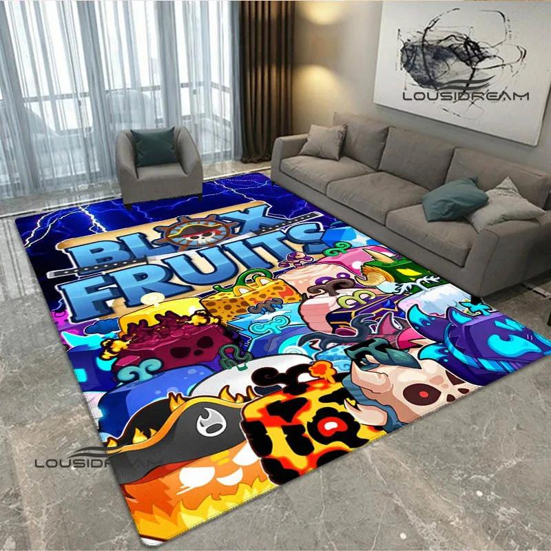 3D game B-blox fruits printed carpet Non -slip carpet bedroom decoration living room decoration washroom floor mat birthday gift
