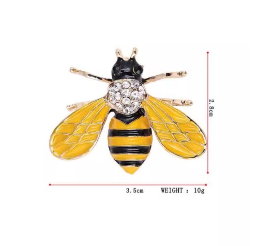 Unisex Enamel Bee Brooches Insect Brooch Pin Cute Small Badges Fashion Jewelry Women and Men Jewelry