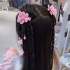 Flower Hanfu Headdress Baby Wig Hairpin New Year Headdress Child Hair Accessories Bow Hair Clip