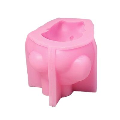 Piggy Statue Silicone Molds for Candle Soap Home Decoration Making Fondant Silicone Molds Cement Gypsum Silicone Molds