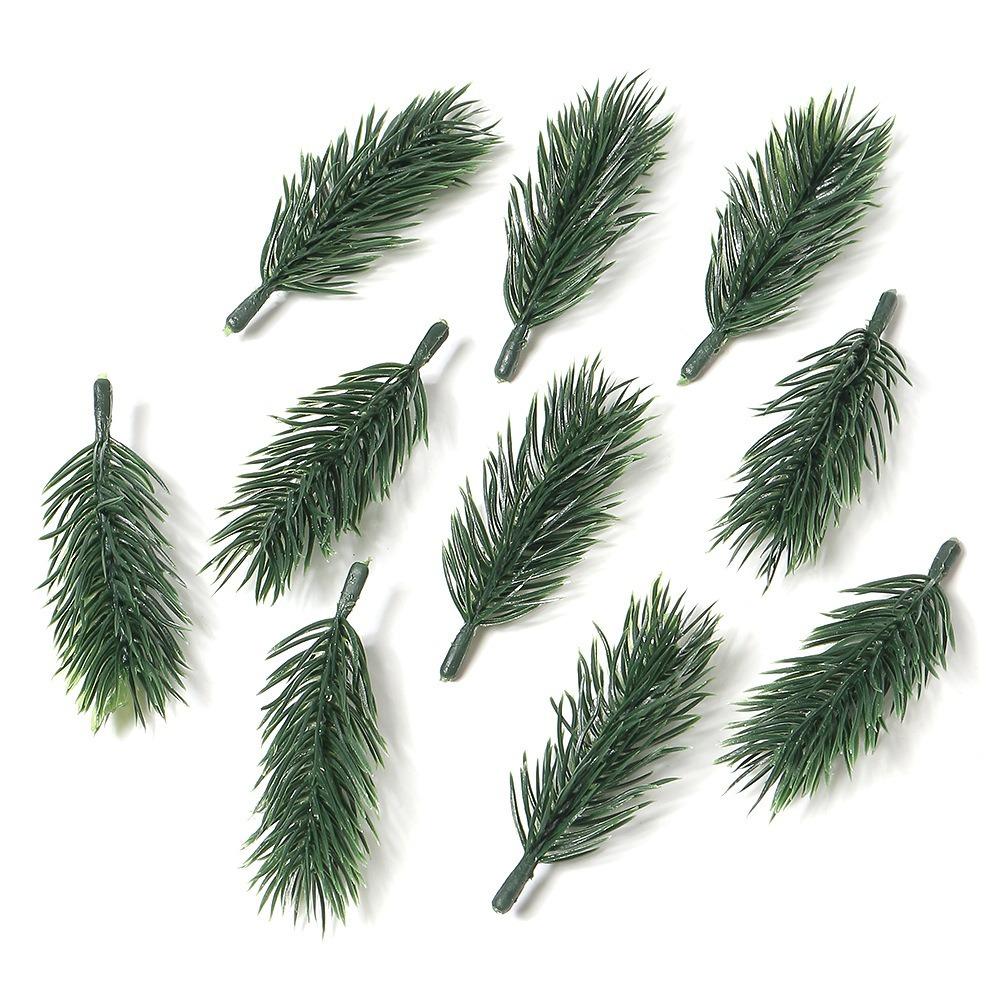 

DIY Simulation Pine Needles Green Leaves Christmas Tree Artificial Pine Branch Garland Accessory Plastic Fake Cypress Leaves