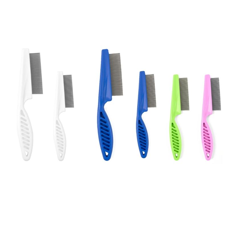 2x Katzen Nadelkamm Entfernung von fliegenden Haaren Entfilzungswerkzeug Haustierhaarbürste Katze/Hund Massagekamm Edelstahl