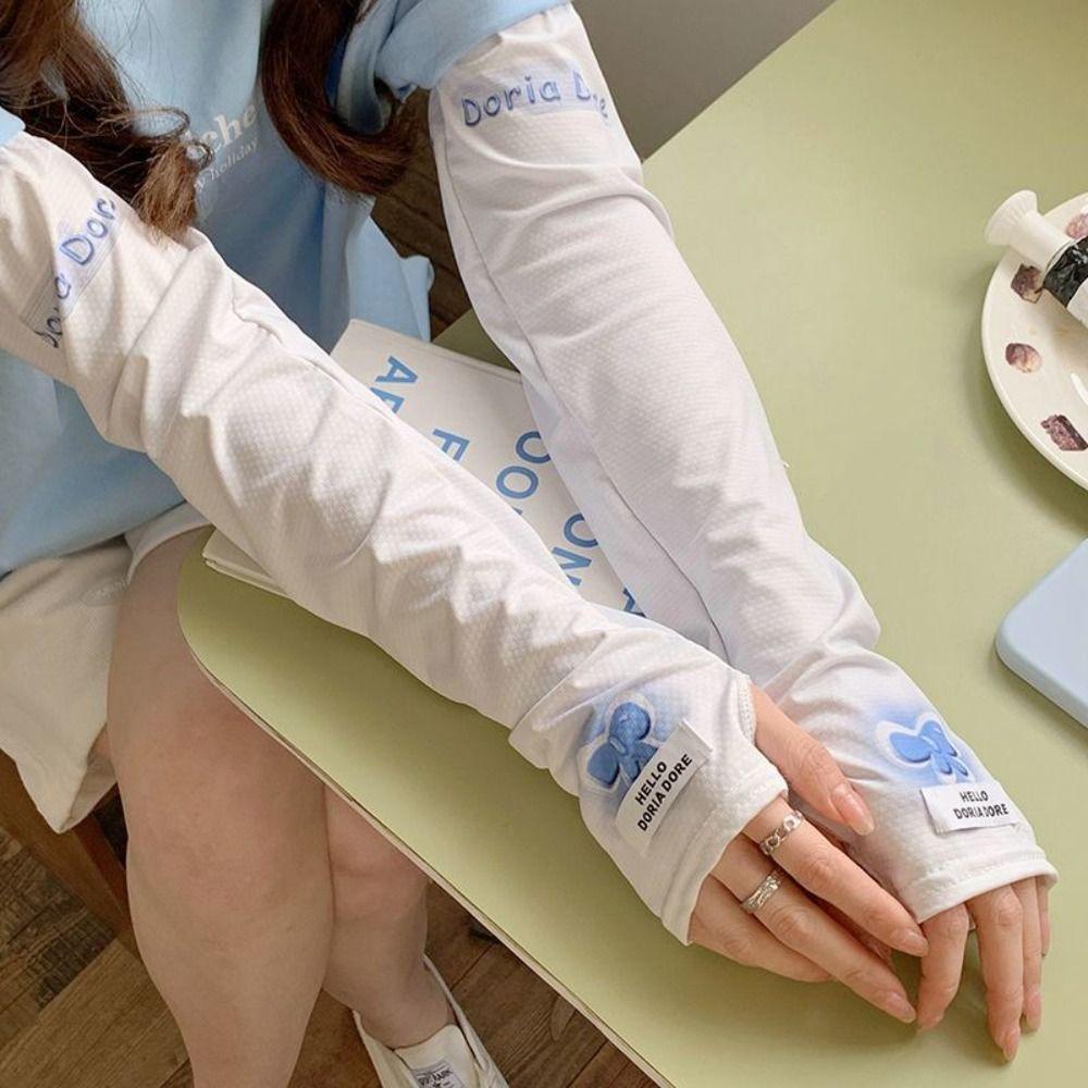 Breathable UV Protection Arm Sleeves Sun Protection Cooling Sleeves Ice Sleeve Armguards  Outdoor