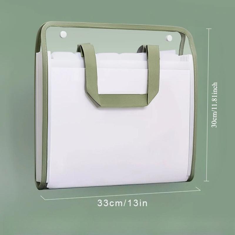 13-Layer A4 Expanding File Folder Organizer Multi-layer Filing Transparent For Documents Aesthetic Paper Work School Home