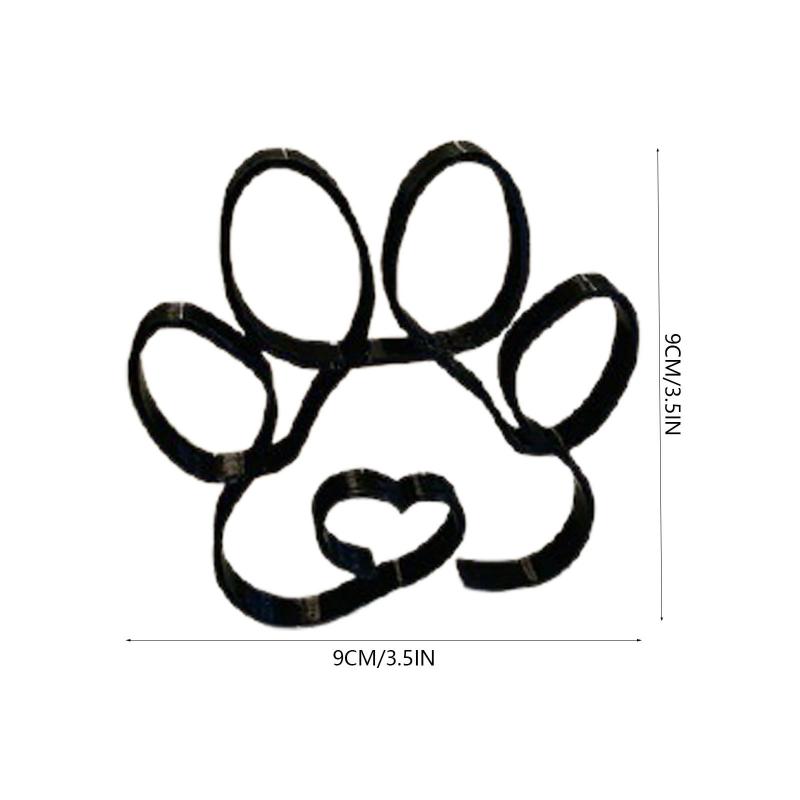 Metal Dog Art Sculpture Modern Abstract Minimalist Art Animal Ornaments Pet Dog Crafts Home Study Office Desktop Decoration