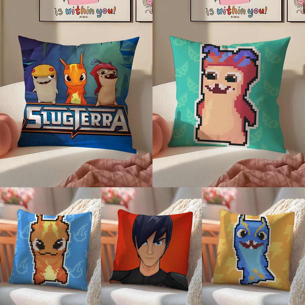 Classic Anime SSlugterra Cushion Cover Pillowcase Short Plush Invisible zipper Room Sofa Cushion Cover