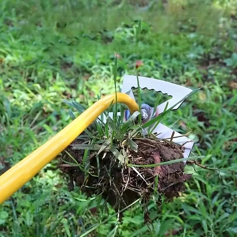 1pc Multi-Functional Manganese Steel Weeding Rake - Garden Hoeing Tool For Loosening Soil, Vegetable Harvesting Shovel, Pastoral