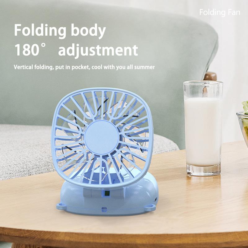 Mini Portable Fan Multi Speed Fan Adjustment Usb Charging Folding Fan Portable Desktop Office Convenient Pocket Small Fans