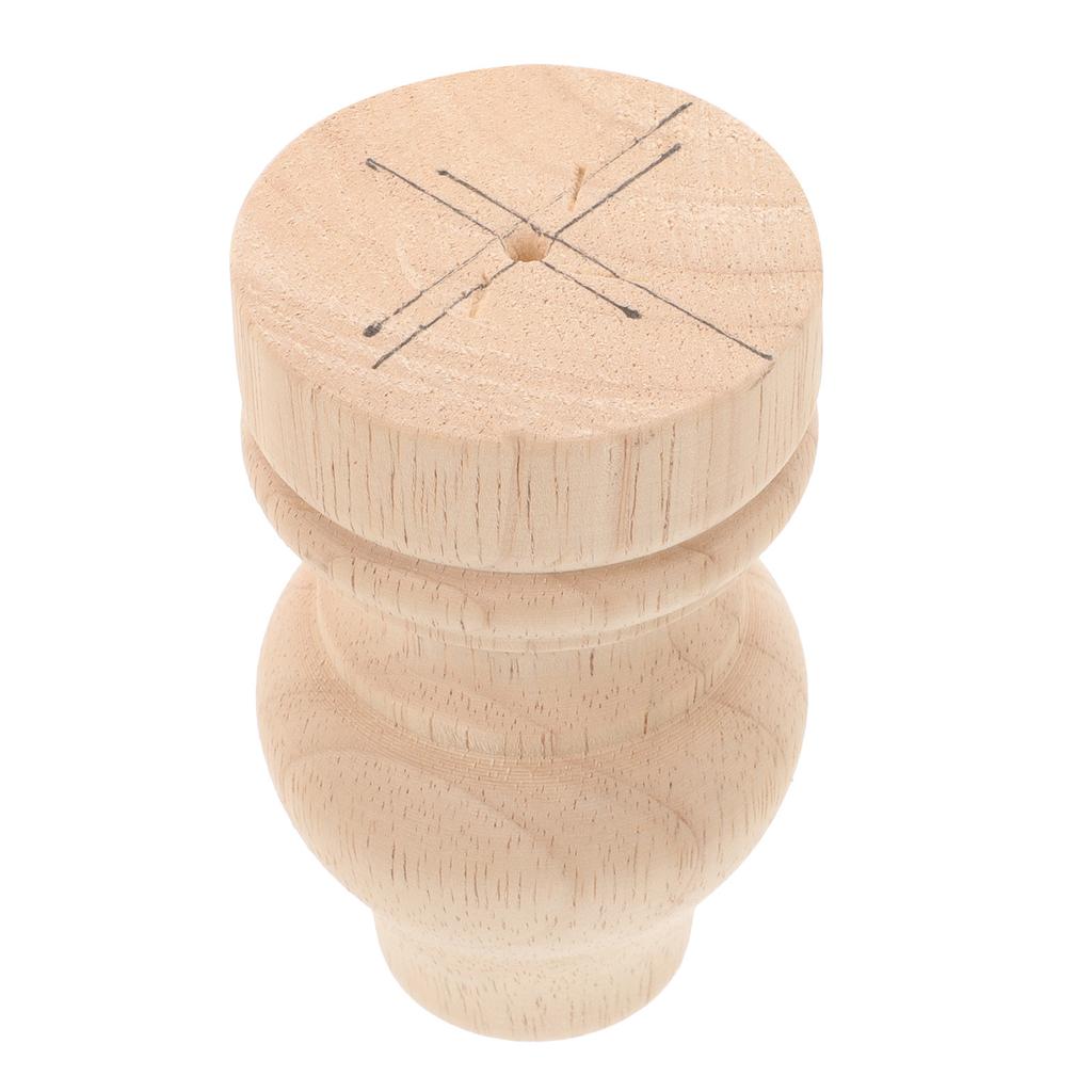 Wooden Carved Table Legs Accessories Solid Wood Cabinet Legs Round Furniture Legs Replacement For Dresser Cabinet Table Sofa