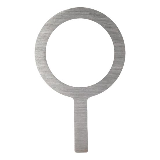 Edelstahl-Backbecherring mit hitzebeständigem Holzgriff, Milchteebecher-Abdeckung, Randdichtung für Dessert, Bubble Tea, geröstete Milch, DIY-Herstellung