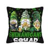Pillow Cover Funny Leprechaun Playing Soccer St Patrick Day Novelty Pillow Case For Living Room Chair Pillowcases