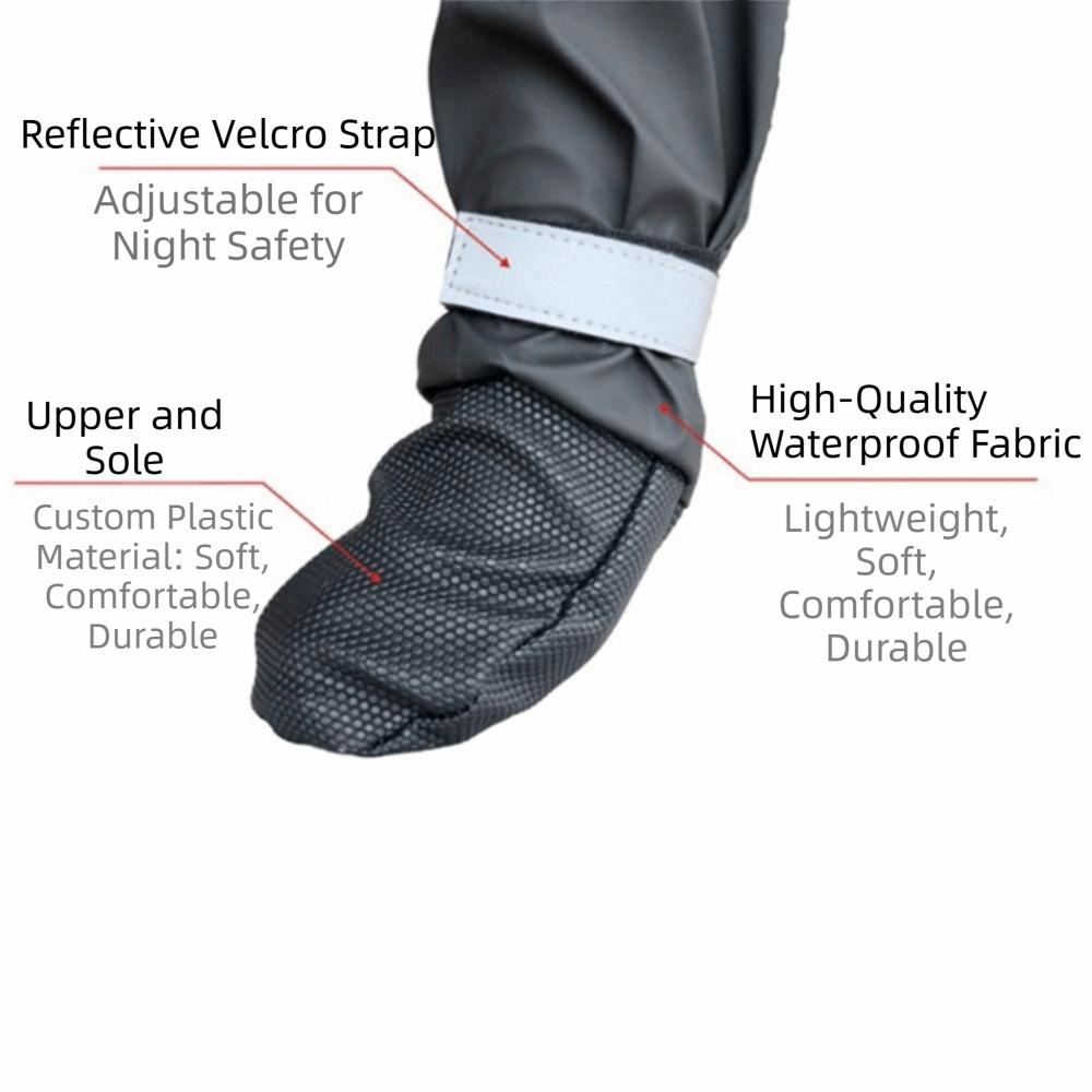 Adjustable Dog Boots Non Slip Paw Protectors Pet Practical Dog Outdoor Shoes  Four Seasons Use
