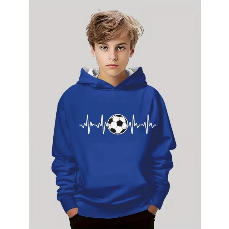 Trendiges Streetwear-Kapuzensweatshirt für Kinder mit Aufdruck, geeignet für den täglichen lässigen Gebrauch für Jungen und Mädchen.