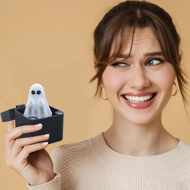 Halloween Gag Gifts Funny Hallowen Finger Ghost Gifts For Men Christmas White Elephant Gift For Adults Office Prank Gift Box