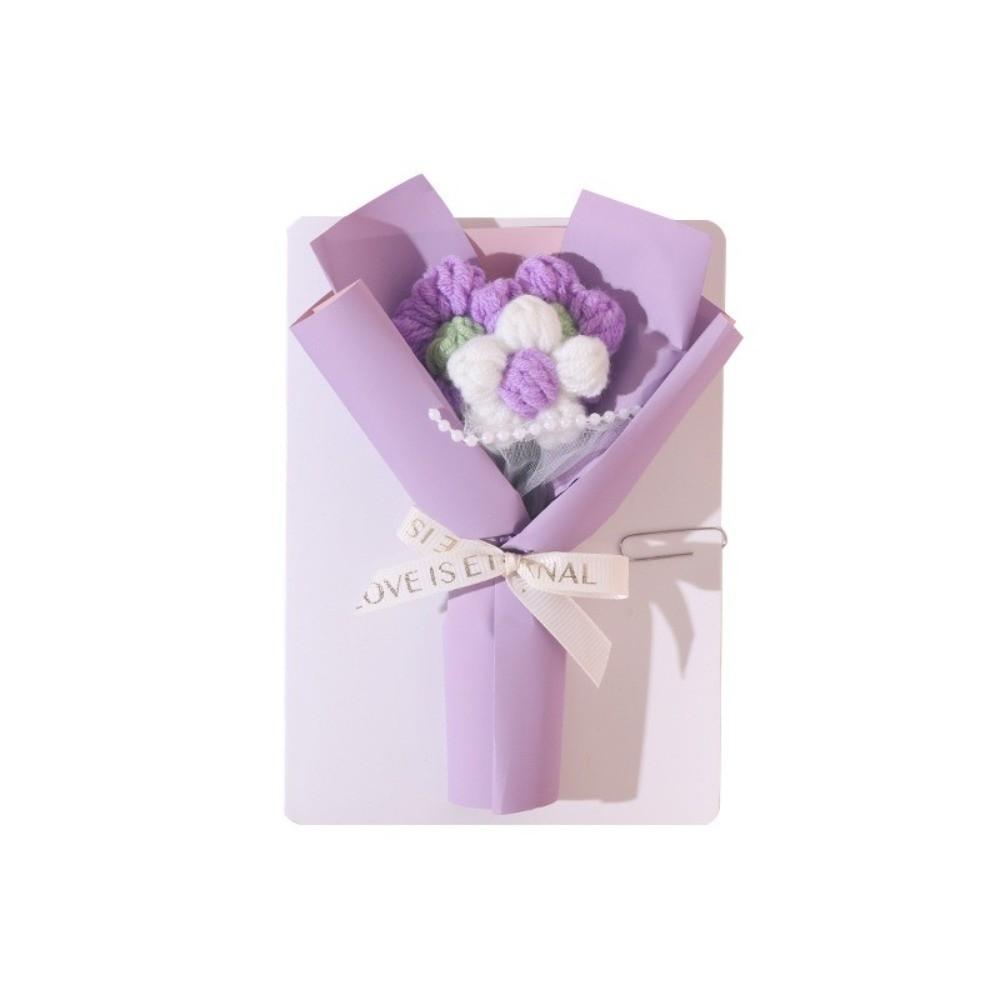 Three-dimensional Flower Bouquets Cards Handmade Flower Greeting Cards  Mother's Day