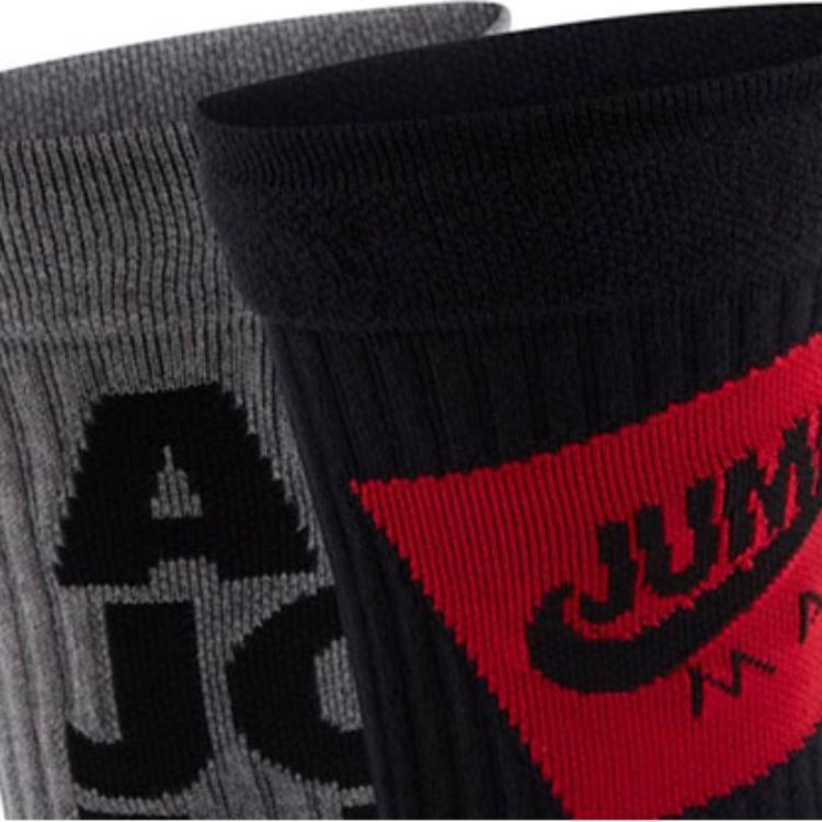 Jordan Crew Socks Unisex 2 Pack Multicolor CU7907-903