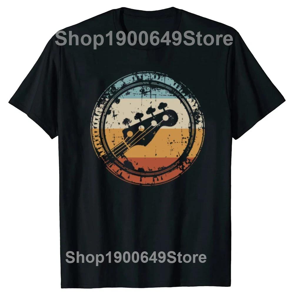 Acoustic Guitar Musicians TShirt Music Lovers Unisex Summer Soft Tops Graphic Bass Guitar Lovers T Shirts Men Women