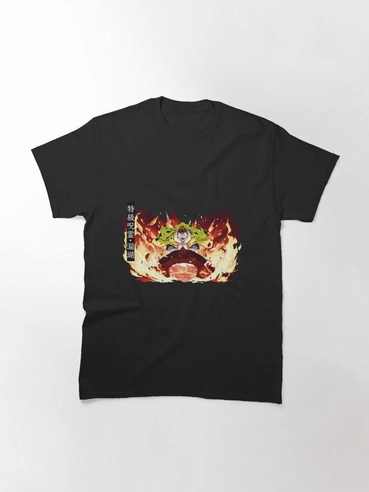 Anime Jogo Flame Teamwork JJK Basic T Shirt Unisex Style S