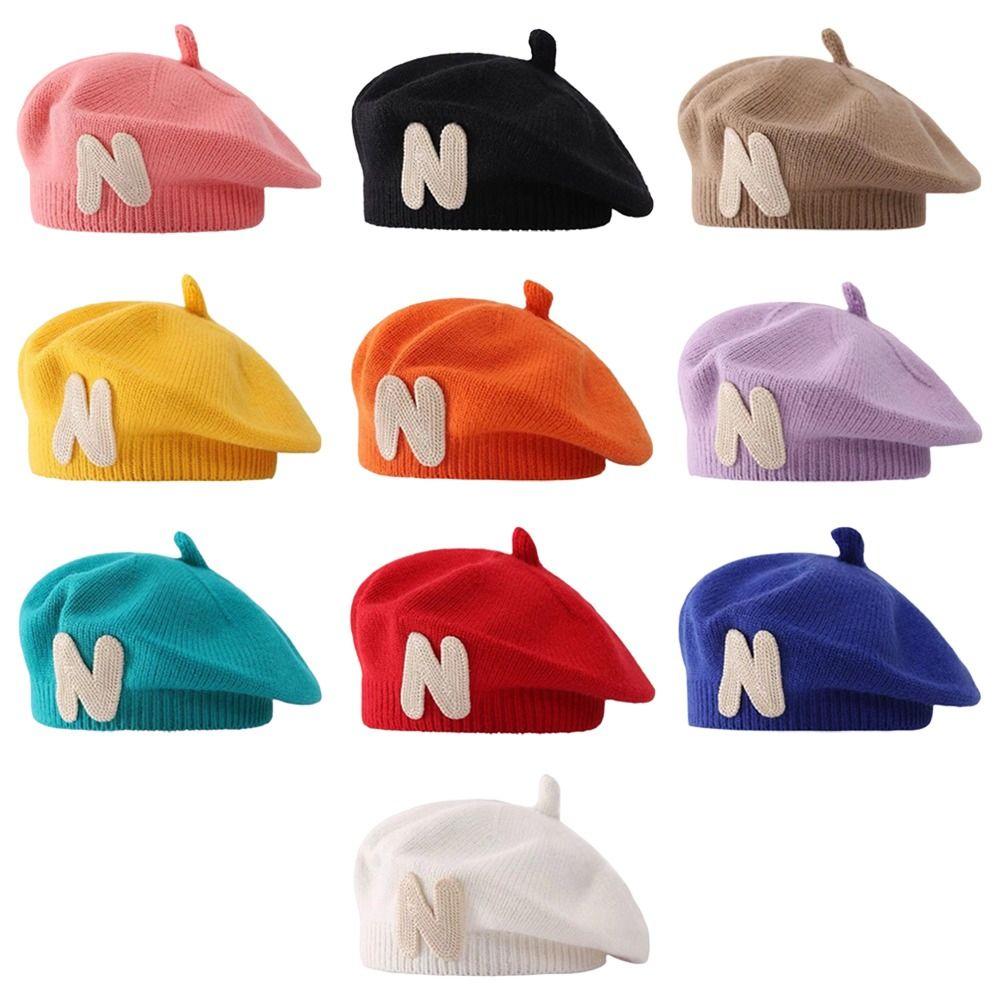 Multiple Colors Children Beanies Soft Kids Cap Winter Warm Woolen Knitted Hats