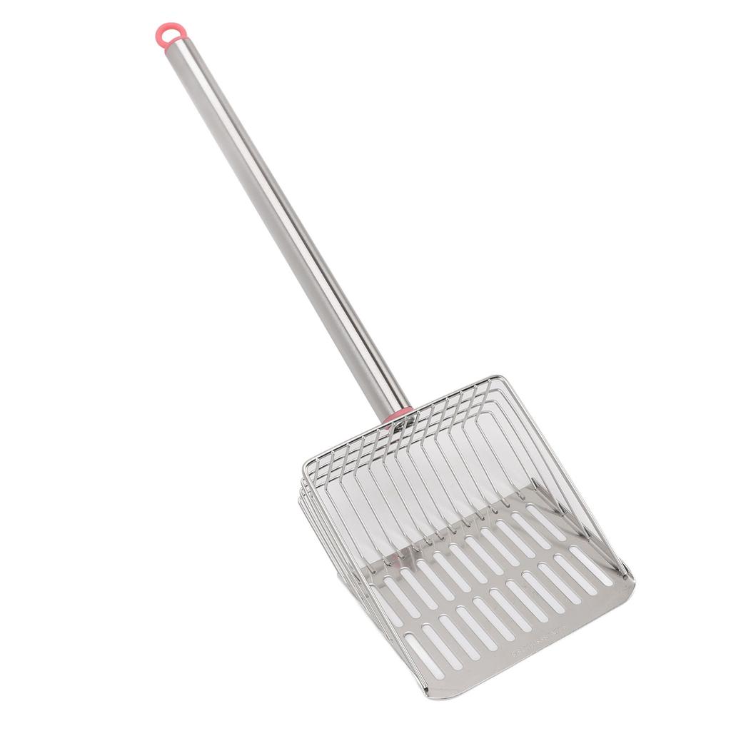 Chicken Poop Scooper   Handle Stainless Steel Non Stick Slat Litter Sifting Shovel for Chicken Pet Cat