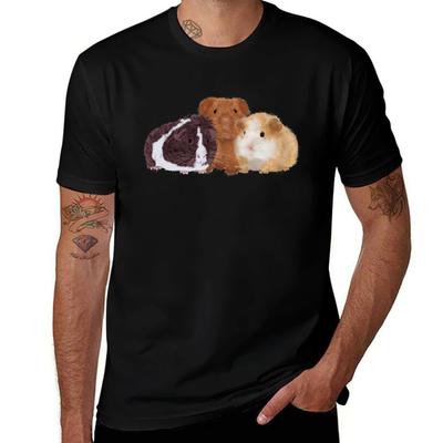 Guinea Pigs T-Shirt T Shirt Man Cotton Anime T Shirts for Man T-Shirt