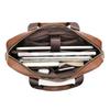 Men's Handbag 100% Genuine Leather Business Briefcase Large Capacity Cowhide Shoulder Crossbody Bag 14 Inch Laptop Bag