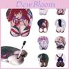 Mouse pad bidimensional moale și ergonomic cu design anime cu piept 3D pentru confort