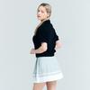 AVAVE Women'S Two-Tone Pleated Skirt Blue