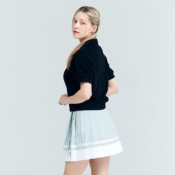 AVAVE Women'S Two-Tone Pleated Skirt Blue