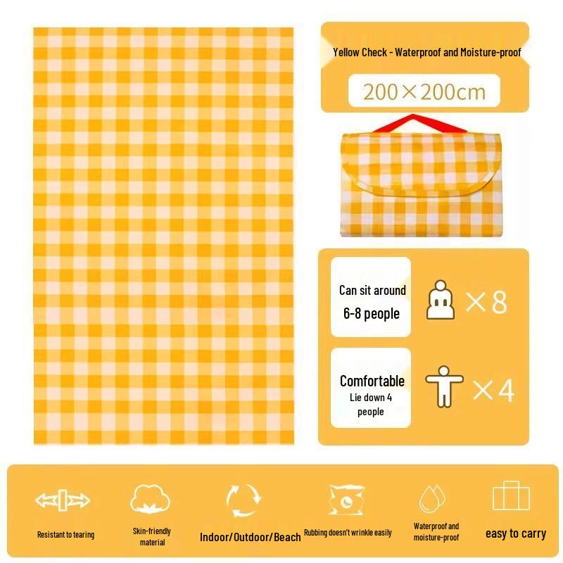 Thickened Waterproof Picnic & Camping Mat - Moisture-Proof, Portable & Foldable