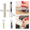 28mm Solid Carpenter Pencil Mechanical Pencil with Built-in Sharpener Carpentry Long Head Carpenter Pencil Stationery Supply