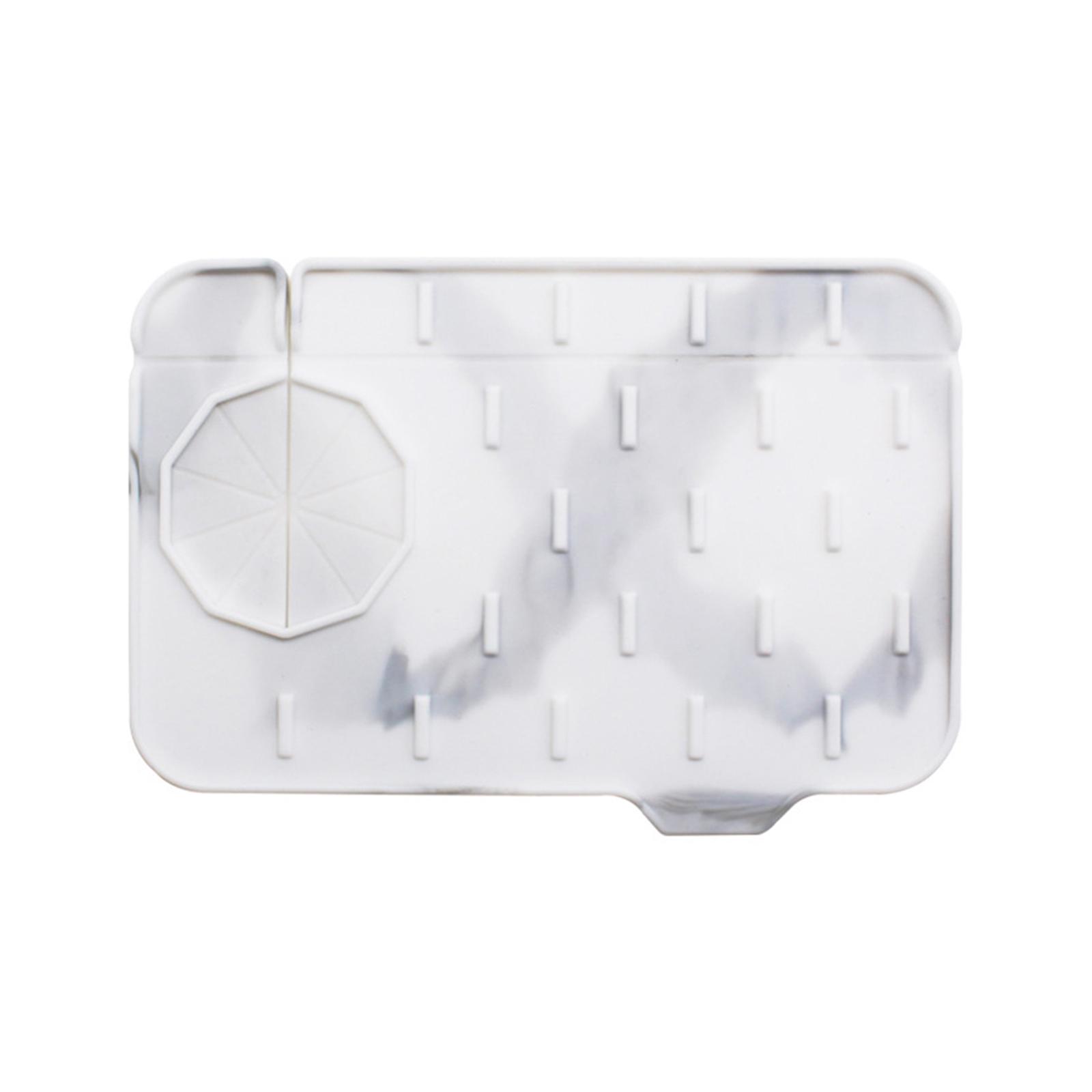 

Силиконовый коврик-протектор для раковины с подставкой для мыла и поддоном для сбора капель, для использования в ванной или на кухне, многофункциональный 1 разноцветный