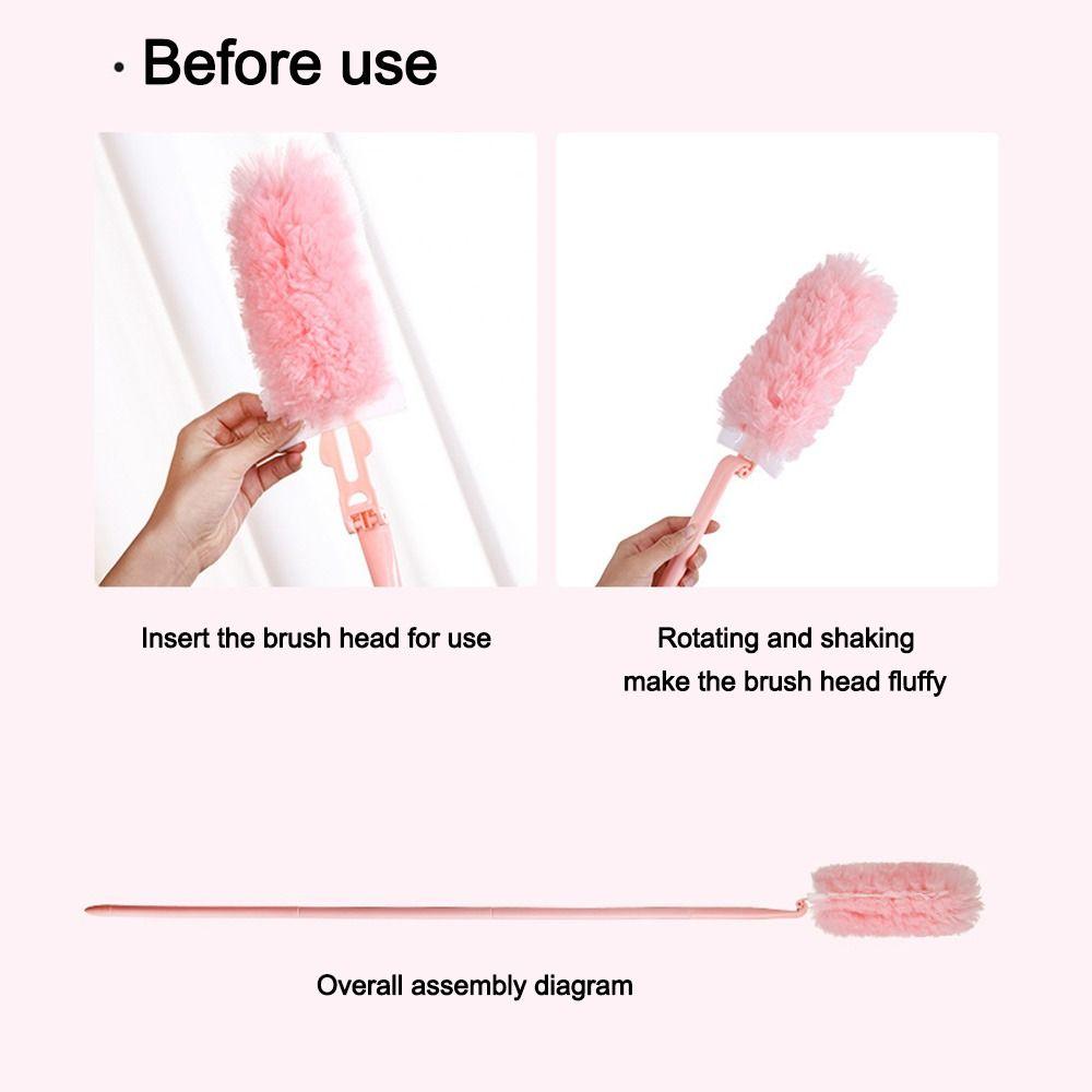 Electrostatic Adsorption Feather Duster Adjustable Cabinet Cleaning Gap Duster