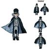 Spooky Skeleton Skull Ghost Kids Boy Halloween Cosplay Jumpsuit Party Outfit