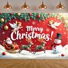 Christmas Celebration Cheerful Theme Party Backdrop Seasonal Decoration Angels Event Banner For Holiday Celebration Family