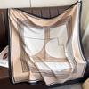 Lightweight 90x90cm Square Scarf Women Navy Style Sun Protection Silk-Like Feel Wear Chic Versatile Accessory