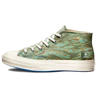 UNDEFEATED X 1970s Mid-Top Canvas Shoes Unisex Teal Blue