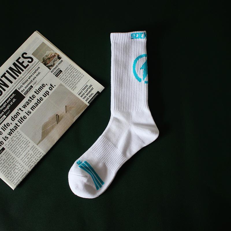 

Мужские спортивные носки средней высоты для весны/лета: Легкий вес для баскетбола, волейбола, бега - модный студенческий стиль One size