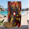 Österrike Fotbollstryck Strandhandduk Snabbtorkande Superabsorberande Mjuk Badhandduk för Simning Strand Resor Fläkt Souvenirpresent