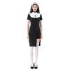 Halloween Kostüm sexy Kleid Vampir Nonne Kostüm Kreuz Dunkel Goth Karneval Kostüm
