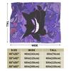 Anime Gengar Dark Pattern Blankets Quality Warm Pokemoned Throw Blanket Spring Decorative Bedroom Print Bedspread