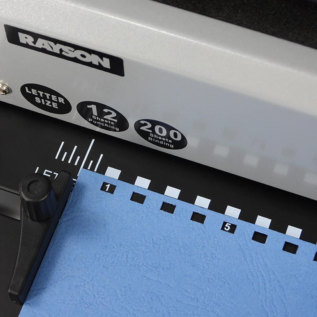 RAYSOONER A4-BC-BU Bindemappe, Gemusterte Hülle, Unperforiert, A4-Format, 100 Blatt, Dunkelblau