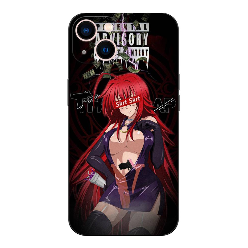 Black tpu Case For Samsung Galaxy A50 50S A30S A10 A01 A11 A21S A31 A41 A51 A71 Cover Spduak High School Rias Gremory