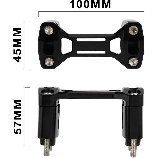 Motorcycle Handlebar Mount Clamp Risers1 1/8" Triple Tree Bar Mount with Risers for CRF 110 CRF110F CRF110 CRF 110F 2013 2014 2015 2016 2017-2024 Red