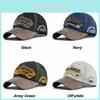 Cowboy Embroidered Baseball Cap With 3d Embroidery Vintage Washed Sun Hat Wide Brim For Men Women