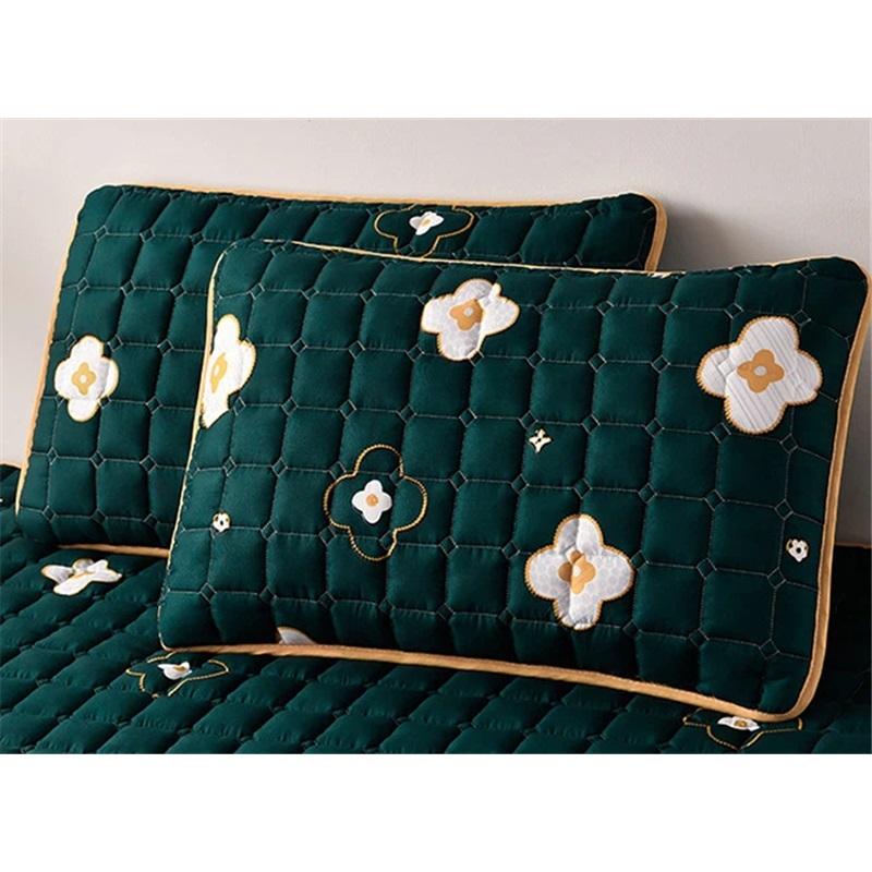 Verdickter Wasserdichter Matratzenschoner Bettbezug Anti-Rutsch Staubdicht Spannbettlaken Für Matratze Einzelstück Baumwolle Gestepptes Bettlaken