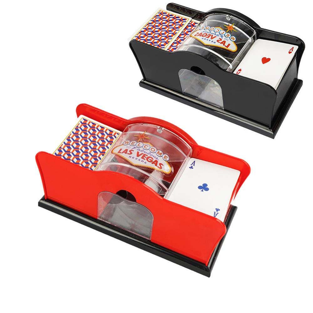 Manual / Automatic Card Shuffler, Hand Shuffler, Card Shuffler for Blackjack, UNO, Poker, Playing Card Dealer Machine - Casino