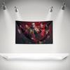 L-Lord of the lost Flag Rock Music Band Banner with Grommet HD Printing Tapestry Exhibition, Music Band Fans, Garage Decor