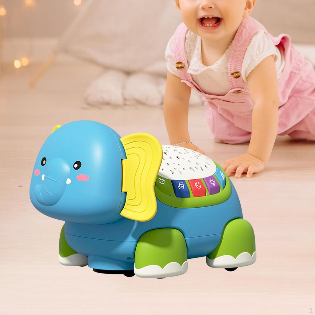Baby Crawl Toy ,3 Stage Developmental Learning Crawling with Timer ,5 in 1 Walking