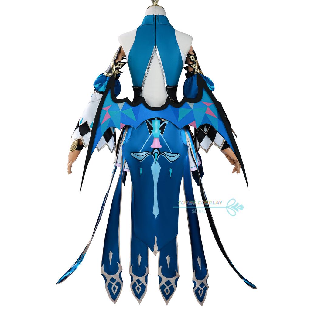 Cerydra Honkai Star Rail Cosplay Costume Set Anime Game Carnival Halloween Party Role Play With Dress Wig Shoes Props